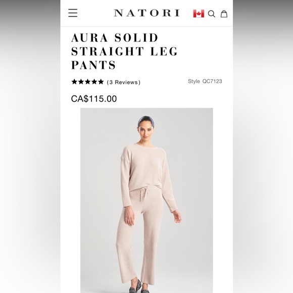 Natori Aura Solid Straight Leg Pant - Picture 14 of 14